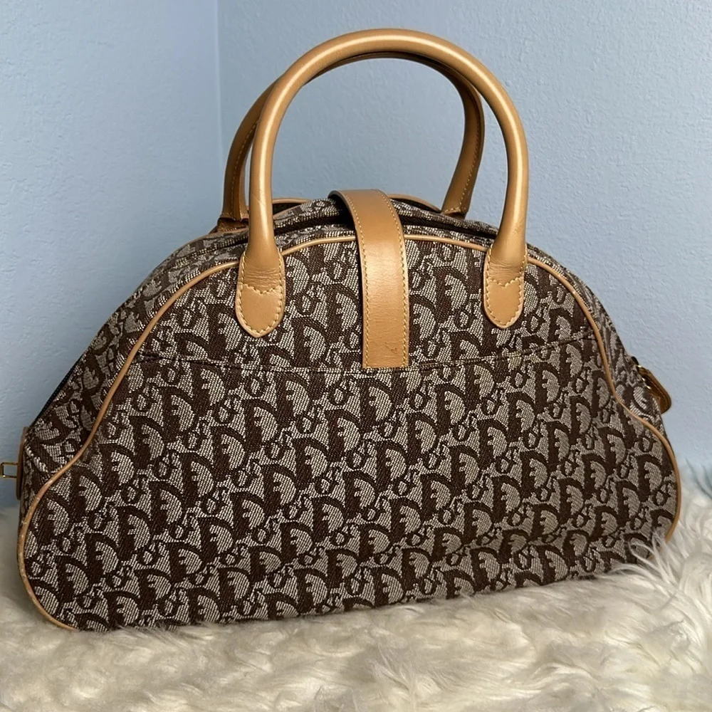 💯Authentic  Christian Dior Double Saddle Diorissimo Canvas & Beige Leather🍀